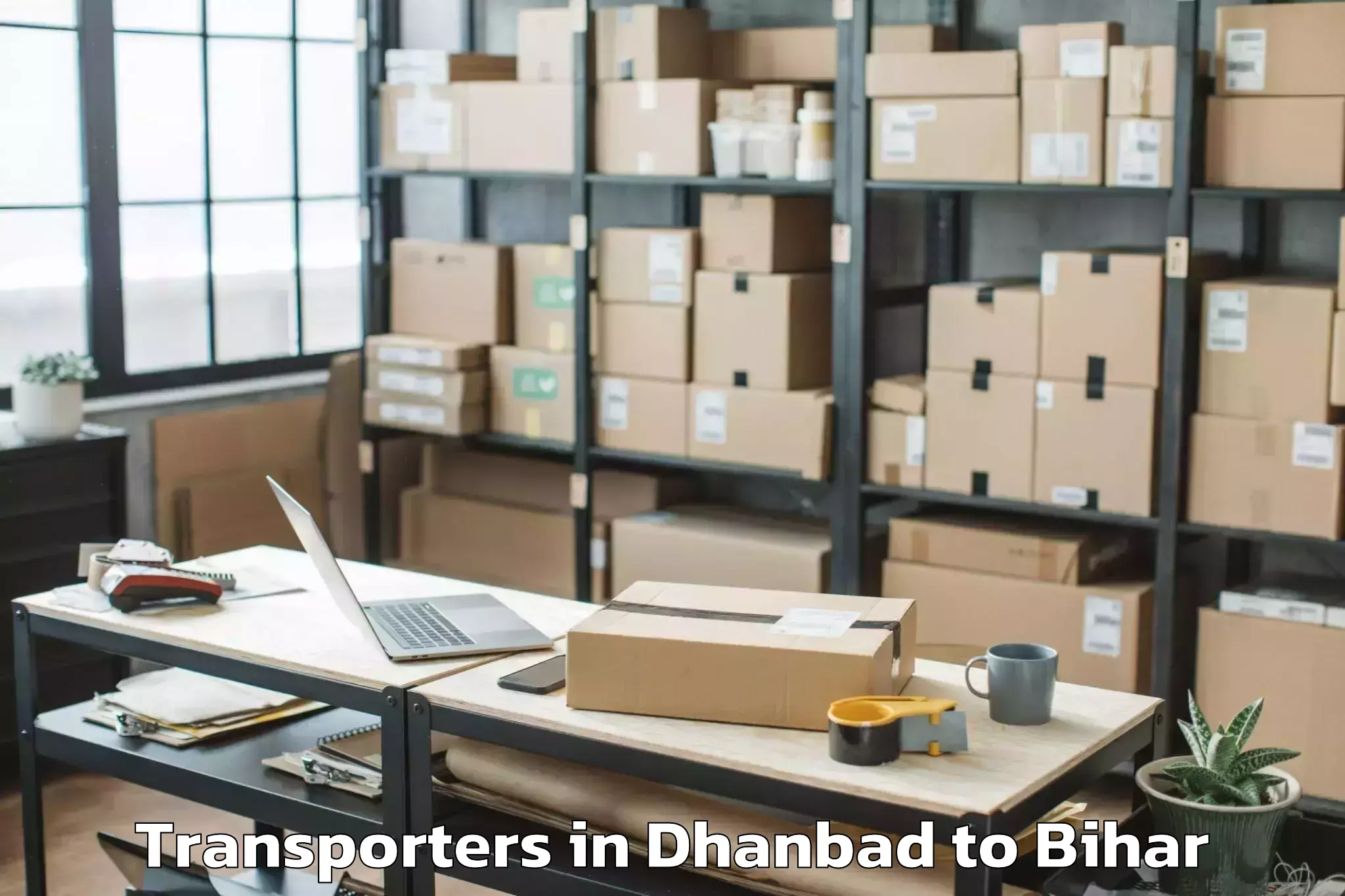 Easy Dhanbad to Ghanshampur Transporters Booking